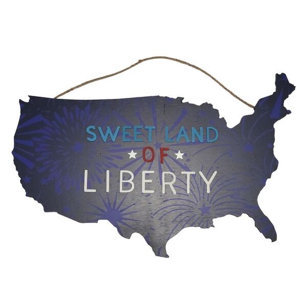 Sweet land of liberty door hanger - Picture 1 of 3